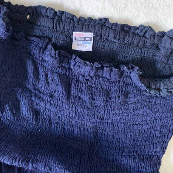 Blue strapless dress - Picture 5 of 5